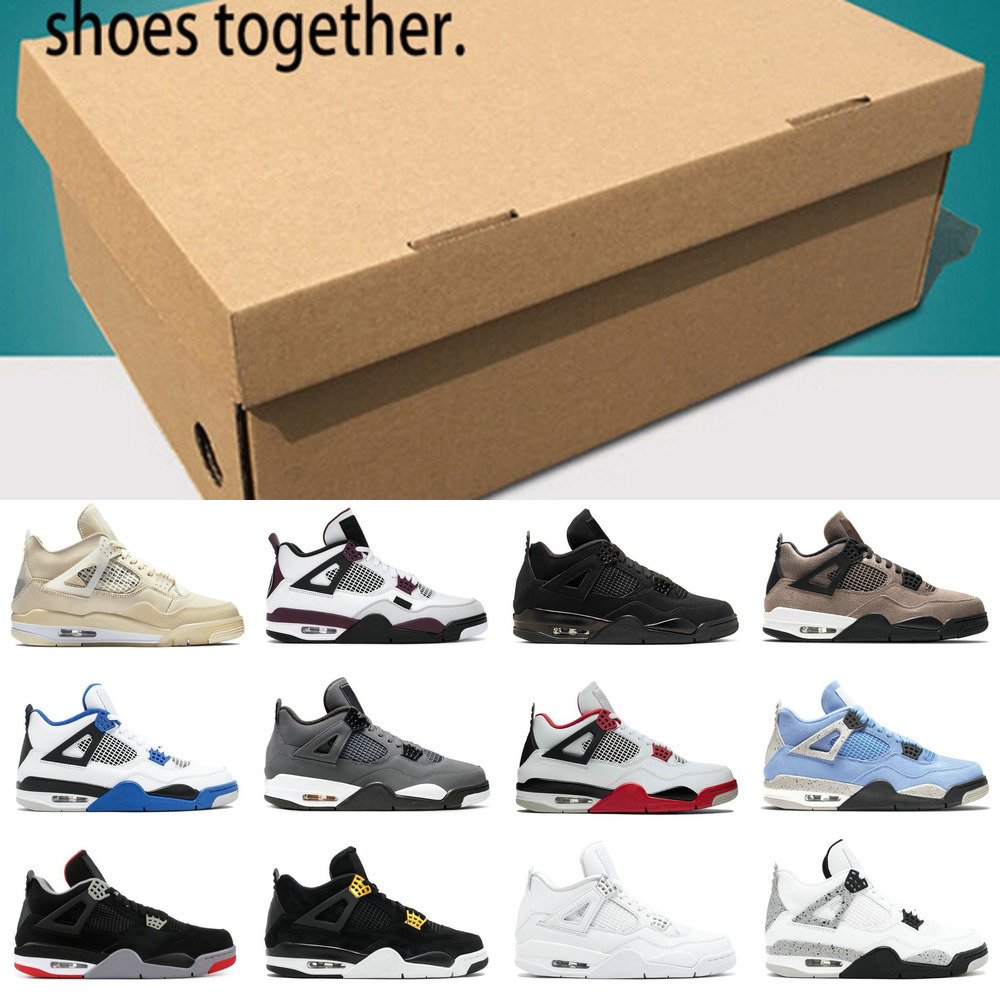 Jumpman Bred 4 Retro Basketball Shoes 4s Obsidian UNC University Blue Twist What The Mens Black Cat Sail Guava Ice Women Sneakers 36-46JE2V
Jumpman Bred 4 Retro Basketball Shoes 4s Obsidian UNC University Blue Twist What The Mens Black Cat Sail Guava Ice Women Sneakers 36-46JE2V