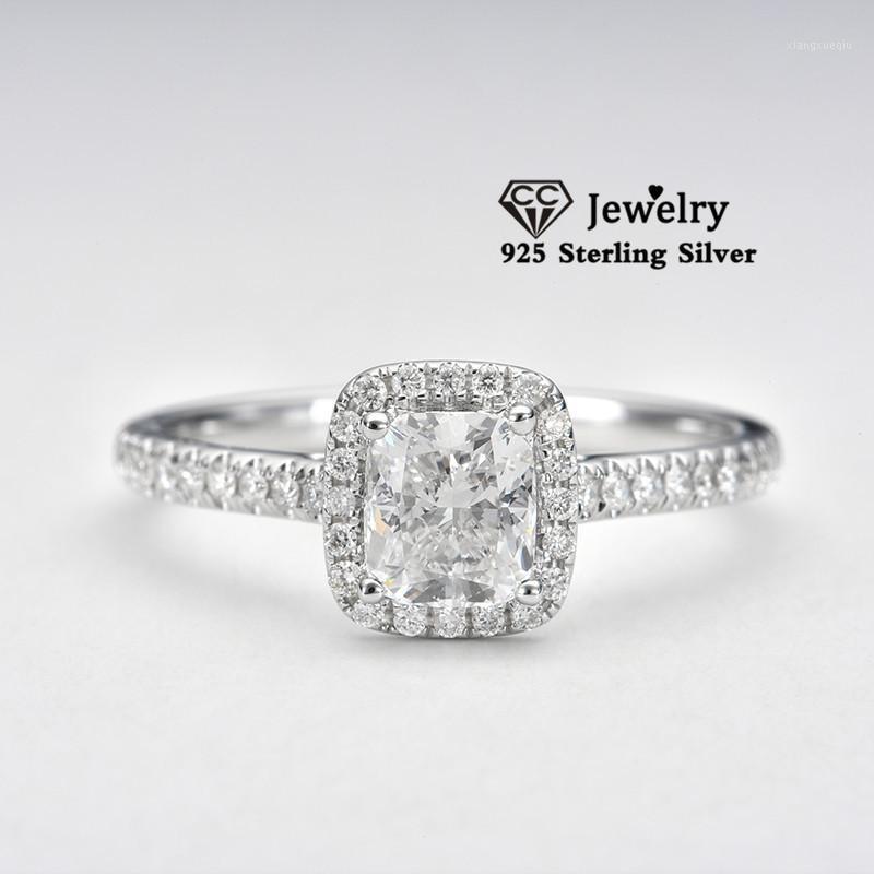 Cluster Rings Luxury For Women Silver S925 Cubic Zirconia Diamant Bridal Wedding Ring Charms Fine Jewelry Drop 595, Golden;silver
Cluster Rings Luxury For Women Silver S925 Cubic Zirconia Diamant Bridal Wedding Ring Charms Fine Jewelry Drop 595, Golden;silver