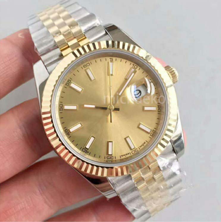 Fashion Men Watch Steel Roman gold Dial Womens Luxury Mechanical Automatic movement Mens Datejust Watches WristWatches, Waterproof