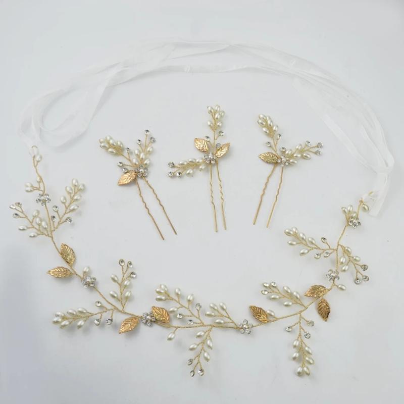 Hair Clips & Barrettes Luxury Leaf Flower Headbands Hairpins For Wedding Accessories Pearls Crystal Headdress Bridal Engagement Jewelry
Hair Clips & Barrettes Luxury Leaf Flower Headbands Hairpins For Wedding Accessories Pearls Crystal Headdress Bridal Engagement Jewelry