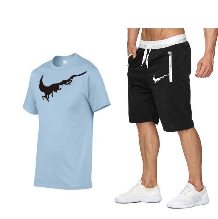 2021 Men's Shirt Tracksuit Two Pieces Sets Men Casual Fitness Sport Suit Short Sleeve t Shirt+shorts Men's Casual Sportswear Suits S-2XL, Gray
2021 Men's Shirt Tracksuit Two Pieces Sets Men Casual Fitness Sport Suit Short Sleeve t Shirt+shorts Men's Casual Sportswear Suits S-2XL, Gray