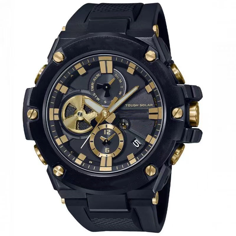 Men's Sports Quartz Calendar GST-B100 Watch High Quality Metal Large Dial Full Function Waterproof Windmill Can Rotate
Men's Sports Quartz Calendar GST-B100 Watch High Quality Metal Large Dial Full Function Waterproof Windmill Can Rotate