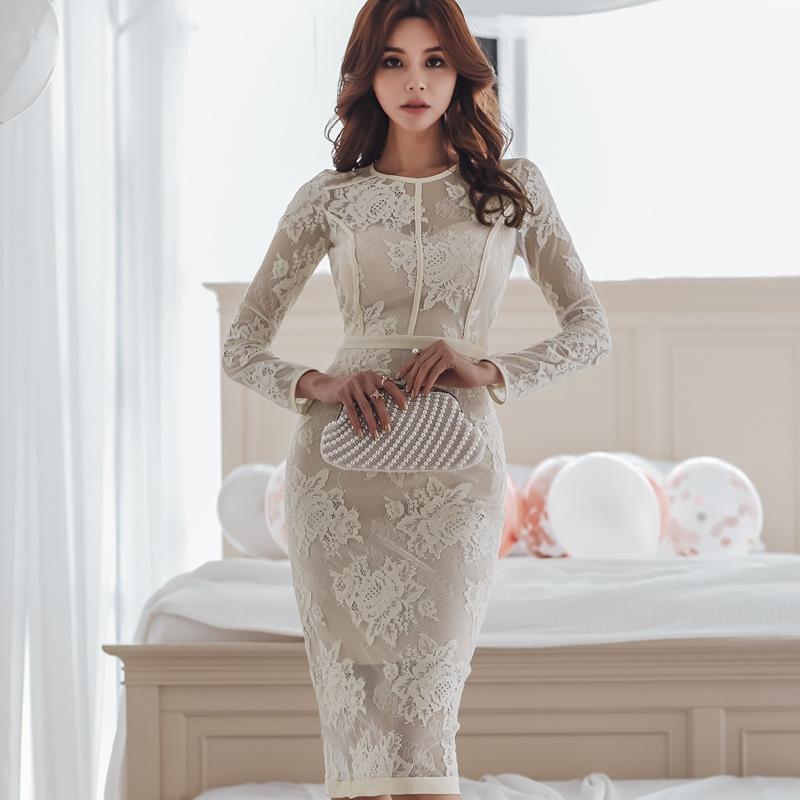 Casual Dresses CINESSD White Lace For Woman Long Sleeve Hollow Out Round Neck Midi Vestidos Spring Female Formal Bodycon Dress, Meters apricot
Casual Dresses CINESSD White Lace For Woman Long Sleeve Hollow Out Round Neck Midi Vestidos Spring Female Formal Bodycon Dress, Meters apricot