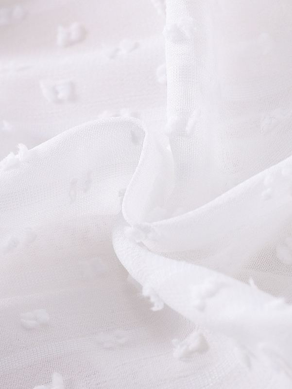 Baby Floral Embroidery Ruffle Swiss Dot Dress SHE
