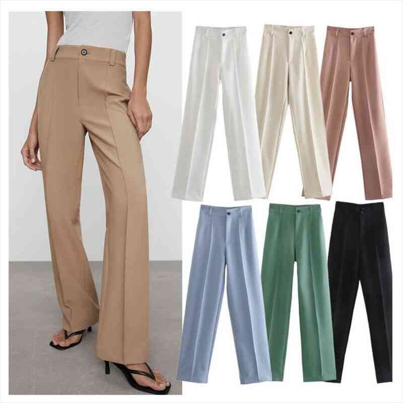 Za Spring Autumn Womens Clothing Leisure Pants Fashion Office High Waist Pants Black Show Thin Trousers, Black;white
Za Spring Autumn Womens Clothing Leisure Pants Fashion Office High Waist Pants Black Show Thin Trousers, Black;white