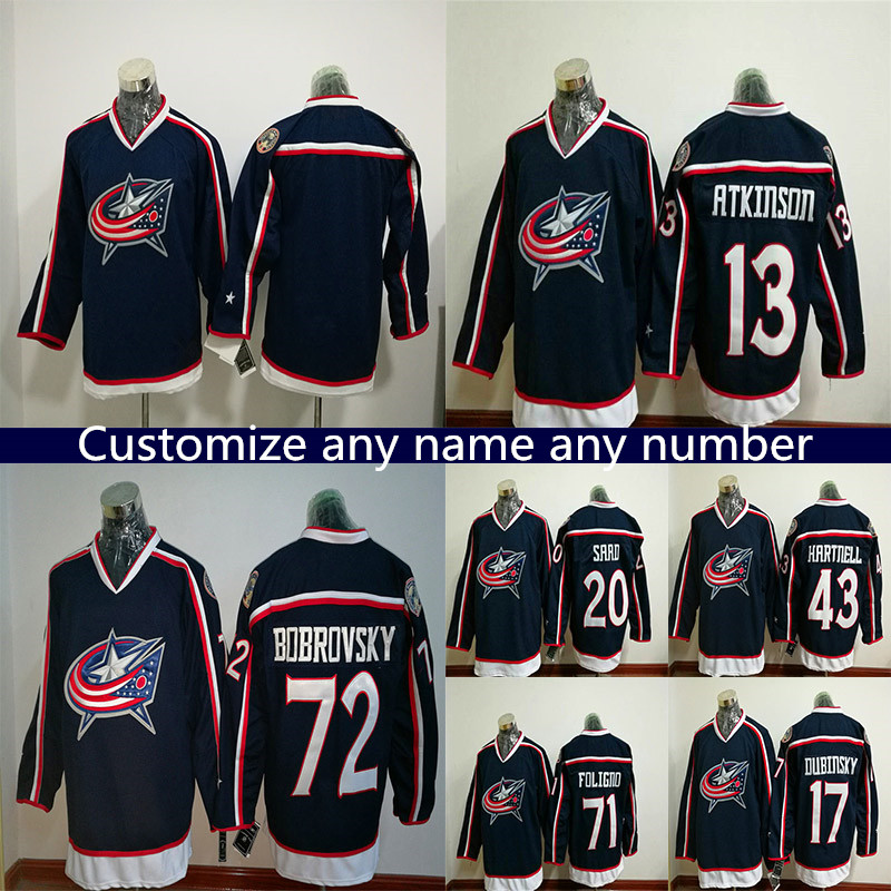 Customization RBK Columbus Blue Jackets Hockey Jerseys Mens 13 ATKINSON 3 JONES Customize Any Name and Number, Dark blue rbk
Customization RBK Columbus Blue Jackets Hockey Jerseys Mens 13 ATKINSON 3 JONES Customize Any Name and Number, Dark blue rbk