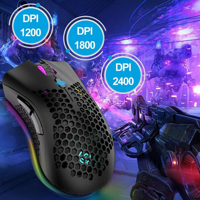 2.4G wireless 2400dpi hollow RGB luminous game photoelectric mouse, equipped with 4-color breathing lamp,suitable for laptop/pc
2.4G wireless 2400dpi hollow RGB luminous game photoelectric mouse, equipped with 4-color breathing lamp,suitable for laptop/pc