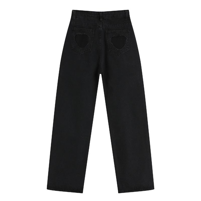 Women's Jeans Black Woman High Waist Vintage Straight Denim Pants Streetwear Heart Pocket Casual Basic Mom Trouser Plus Size, Blue
Women's Jeans Black Woman High Waist Vintage Straight Denim Pants Streetwear Heart Pocket Casual Basic Mom Trouser Plus Size, Blue