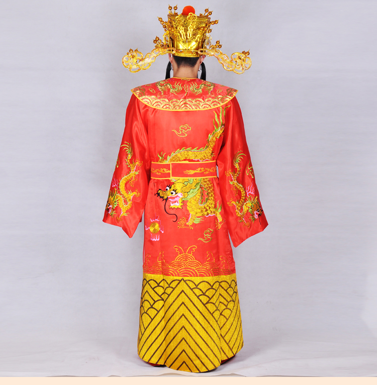 Oriental wealth God clothes adult full set COS ancient costume annual meeting performance opening ceremony wealth God costume