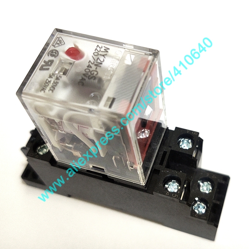 AC 220 240V Genuine MY2N-GS Electromagnetic Intermediate Relay with Base Updated from Old Model MY2N-J or MY2NJ Free Shipping
AC 220 240V Genuine MY2N-GS Electromagnetic Intermediate Relay with Base Updated from Old Model MY2N-J or MY2NJ Free Shipping