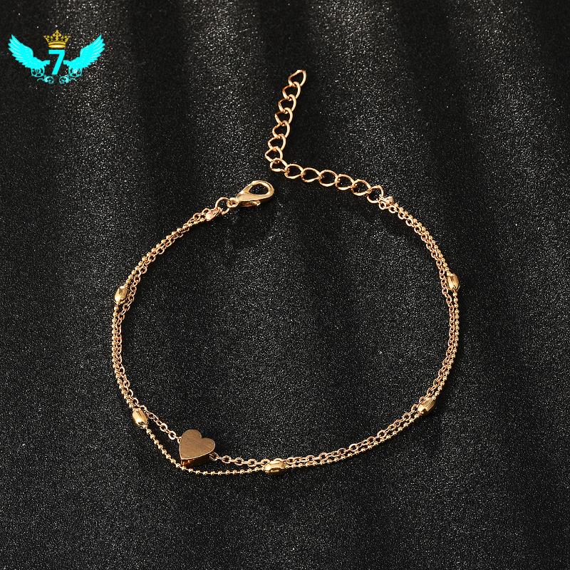 Anklets Trendy Anklet Chain Simple Heart Shape Pendant Bracelet Vintage Charm Foot Bangle Jewelry TOA, Red;blue
Anklets Trendy Anklet Chain Simple Heart Shape Pendant Bracelet Vintage Charm Foot Bangle Jewelry TOA, Red;blue