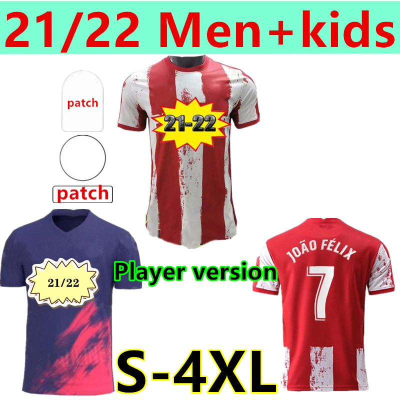 Size:S-4XL Atletico soccer jersey 21 22 JOÃO FÉLIX MADRID 2021 2022 M. LLORENTE KOKE SAUL GODIN DIEGO COSTA camiseta football shirts uniforms Player version men + kids kit, 21/22 home player
Size:S-4XL Atletico soccer jersey 21 22 JOÃO FÉLIX MADRID 2021 2022 M. LLORENTE KOKE SAUL GODIN DIEGO COSTA camiseta football shirts uniforms Player version men + kids kit, 21/22 home player