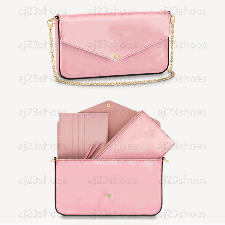 Felicie Pochette Luxurys Designers Bags Light Pink Neon Valentine's Day Special Edition Patent Calf Leather Versatile Envelope-Style Pouch Chain Bag M81142, 01
Felicie Pochette Luxurys Designers Bags Light Pink Neon Valentine's Day Special Edition Patent Calf Leather Versatile Envelope-Style Pouch Chain Bag M81142, 01
