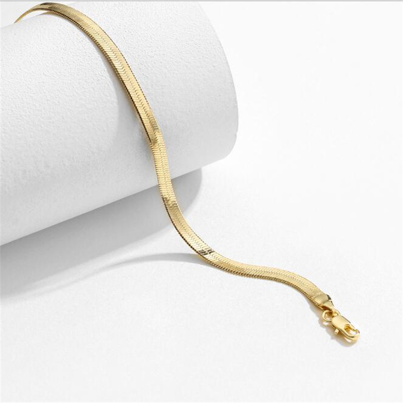 2021 Simple Fashion Wedding Bracelets Ins Top Sell Jewelry 18K Gold Fill High Quality Popular Women Snake Bangle Bracelet Gift