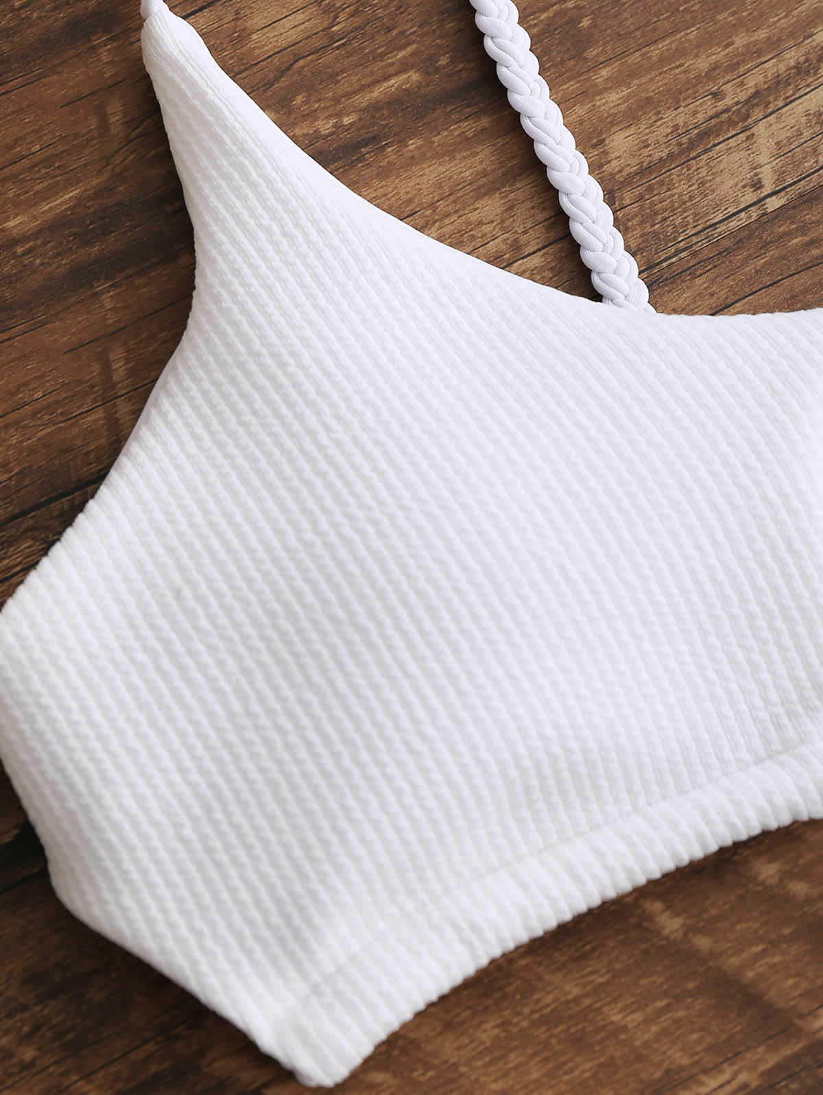 Sexy Swimwear Tie Braided Ribbed Cutout Bikini Set Swimsuit Padded Low Waist Women Beach Summer Dye Bathing Suit 210702