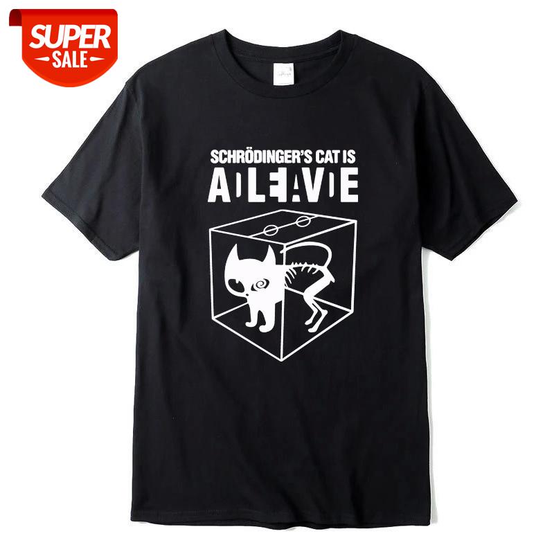 XINYI Men's T-shirt Top Quality cotton Schrodinger's Cat print short sleeve men T shirt casual The Big Bang Theory mens Tshirt #oB9V, White;black
XINYI Men's T-shirt Top Quality cotton Schrodinger's Cat print short sleeve men T shirt casual The Big Bang Theory mens Tshirt #oB9V, White;black