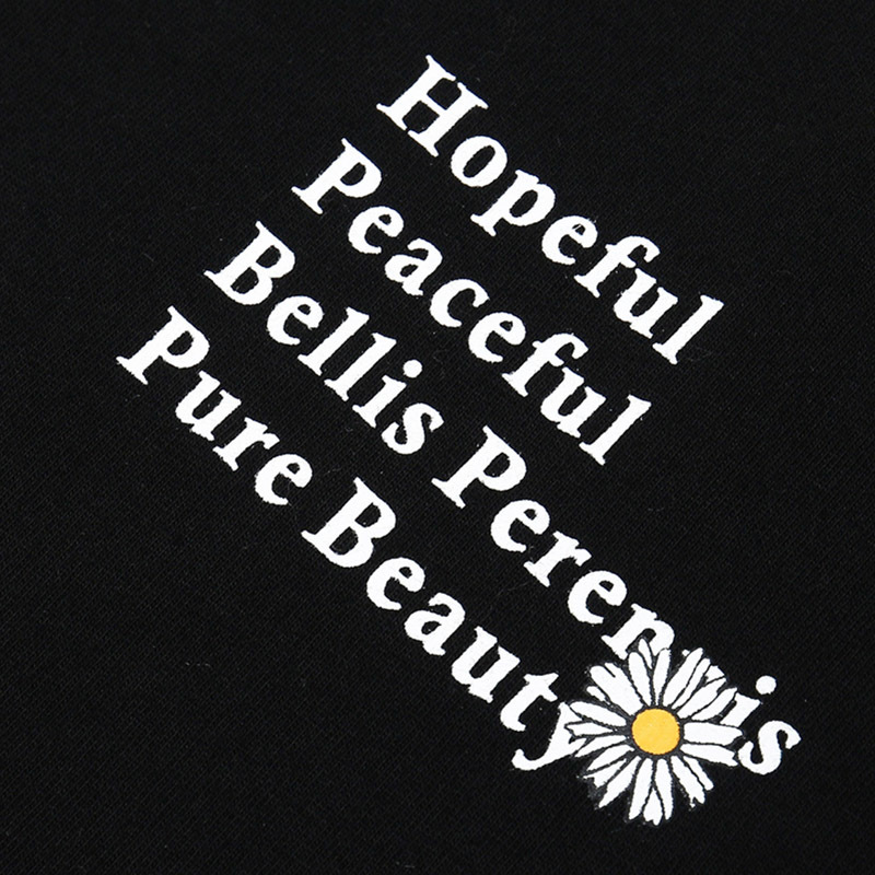 Men Hip Hop T Shirt Streetwear Chrysanthemum Daisy T-Shirt Summer Harajuku Tshirt Cotton Short Sleeve Black Tops Tee Flower 210225