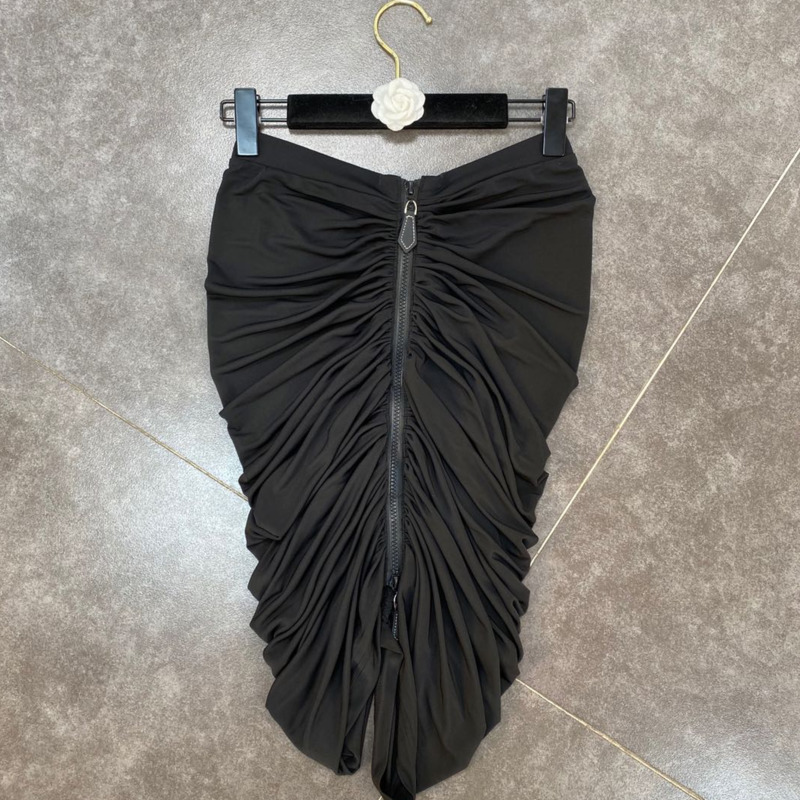 Spring Arrivals Black Solid Color Zipper Decoration Irregular Design High Waist Hip Skirt MZ424 210525
Spring Arrivals Black Solid Color Zipper Decoration Irregular Design High Waist Hip Skirt MZ424 210525