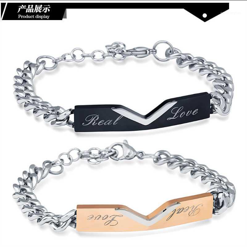 Lovers Bracelet Fashion Stainless Steel Rose Gold Black Bracelet/wholesale To Manufacturers Link, Chain
Lovers Bracelet Fashion Stainless Steel Rose Gold Black Bracelet/wholesale To Manufacturers Link, Chain