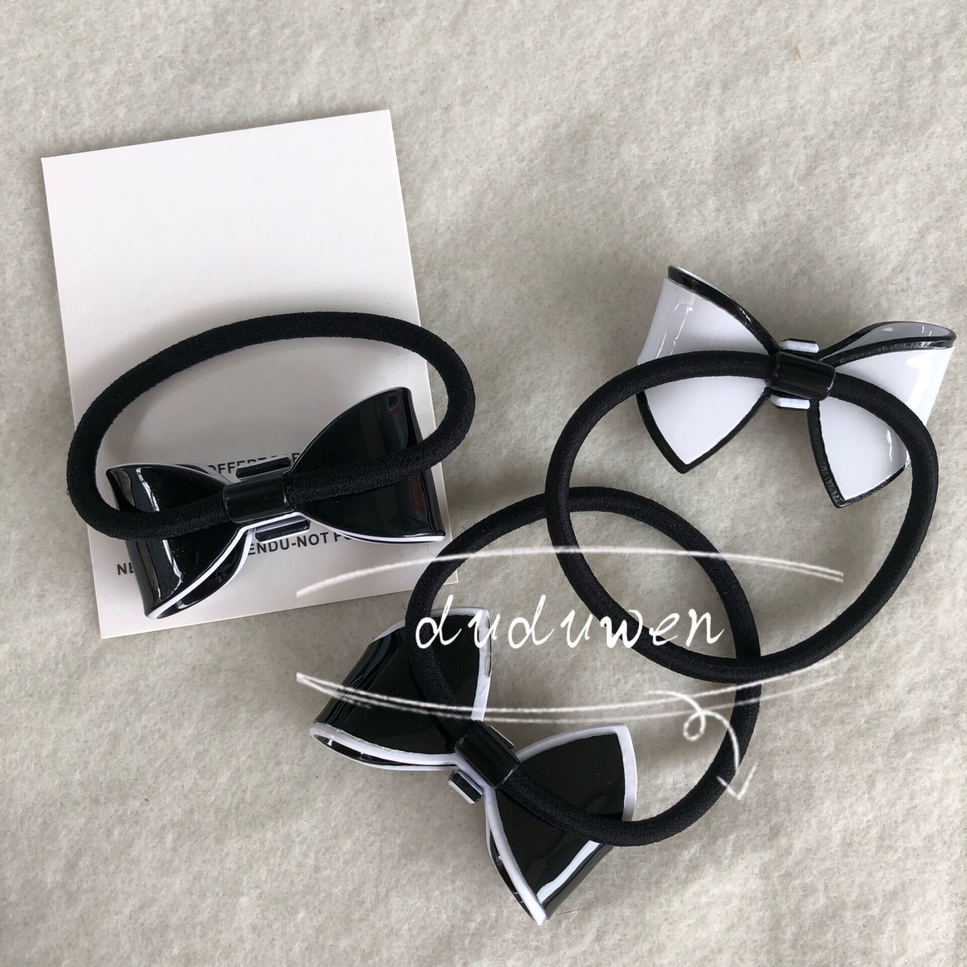 fashion 2C boutique Bowknot acrylic hairtie fashio elastic hand party gift collection item with cards
fashion 2C boutique Bowknot acrylic hairtie fashio elastic hand party gift collection item with cards