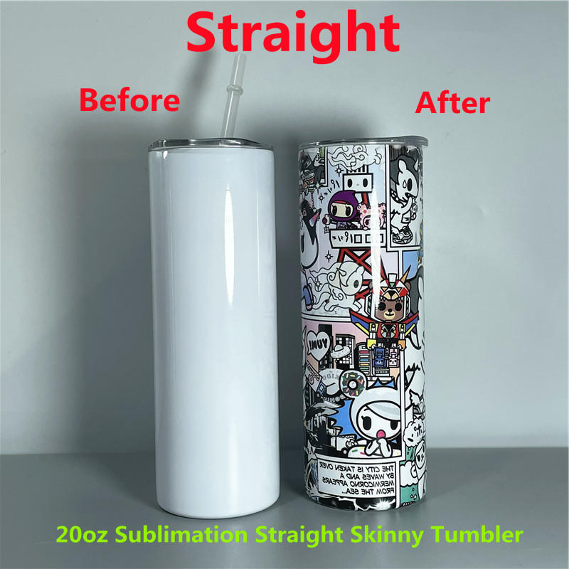 20oz Sublimation Straight Skinny Tumbler Blank 304 Stainless Steel Coffee Mug Insulated Wine Tumblers With a Plastic Straw Double Wall DIY A17
20oz Sublimation Straight Skinny Tumbler Blank 304 Stainless Steel Coffee Mug Insulated Wine Tumblers With a Plastic Straw Double Wall DIY A17