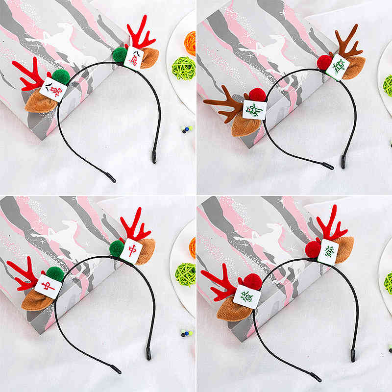 Hair Accessories Christmas Hoop Jewelry Headdress Mori Female Department Antler pin Lovely Children Adult