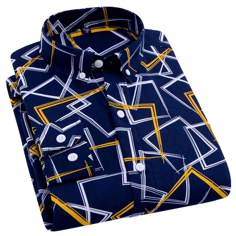 AOLIWEN brand men spring autumn navy blue yellow and white printed shirt casual anti wrinkle comfortable long sleeve slim shirts 210708, 6llk-lm-ldbl-81-10
AOLIWEN brand men spring autumn navy blue yellow and white printed shirt casual anti wrinkle comfortable long sleeve slim shirts 210708, 6llk-lm-ldbl-81-10
