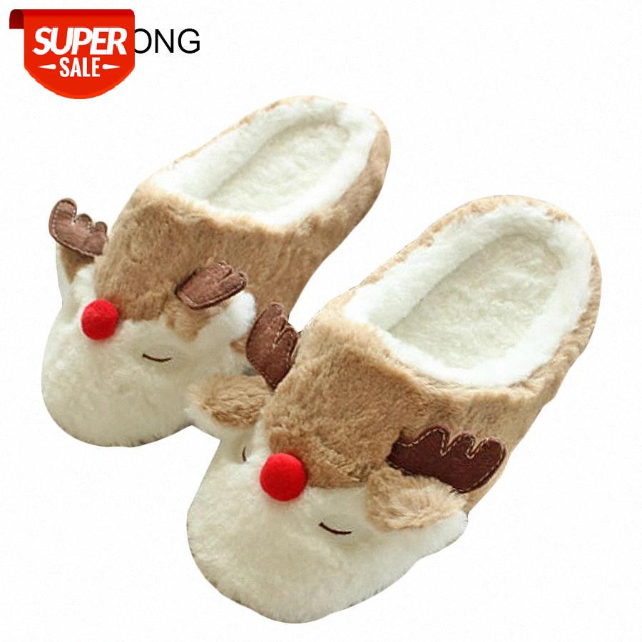 Women Indoor Reindeer Slippers Lovers Cotton Home Slippers Floor Plush Covered Shoes Male Pantoufle Cartoon Style #YW4B, Black
Women Indoor Reindeer Slippers Lovers Cotton Home Slippers Floor Plush Covered Shoes Male Pantoufle Cartoon Style #YW4B, Black