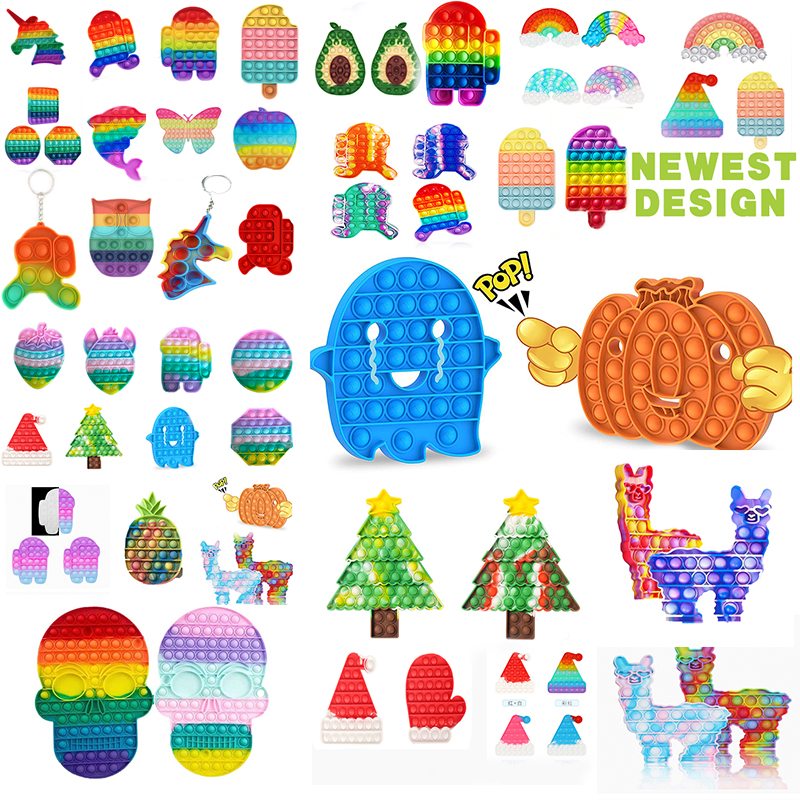 Rainbow Push Fidget Toy Christmas Halloween Gift Sensory Bubble Owl Penguin Autism Special Needs Anxiety Stress Reliever
Rainbow Push Fidget Toy Christmas Halloween Gift Sensory Bubble Owl Penguin Autism Special Needs Anxiety Stress Reliever