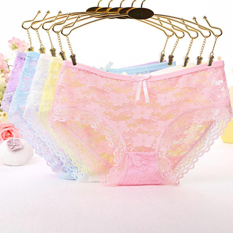 Women's Panties Sexy Lace Cute Bow Hollow Out Underwear Solid Color Flower Mesh Ruffle Underpants Large Size Briefs, Black;pink
Women's Panties Sexy Lace Cute Bow Hollow Out Underwear Solid Color Flower Mesh Ruffle Underpants Large Size Briefs, Black;pink