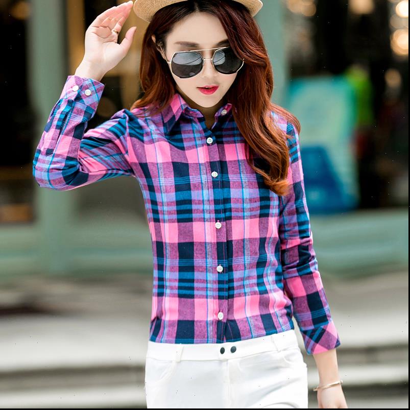 womens blouse shirt 2021 spring new fashion college style casual cool student plaid shirt long sleeve plus size blouses chemise, White
womens blouse shirt 2021 spring new fashion college style casual cool student plaid shirt long sleeve plus size blouses chemise, White