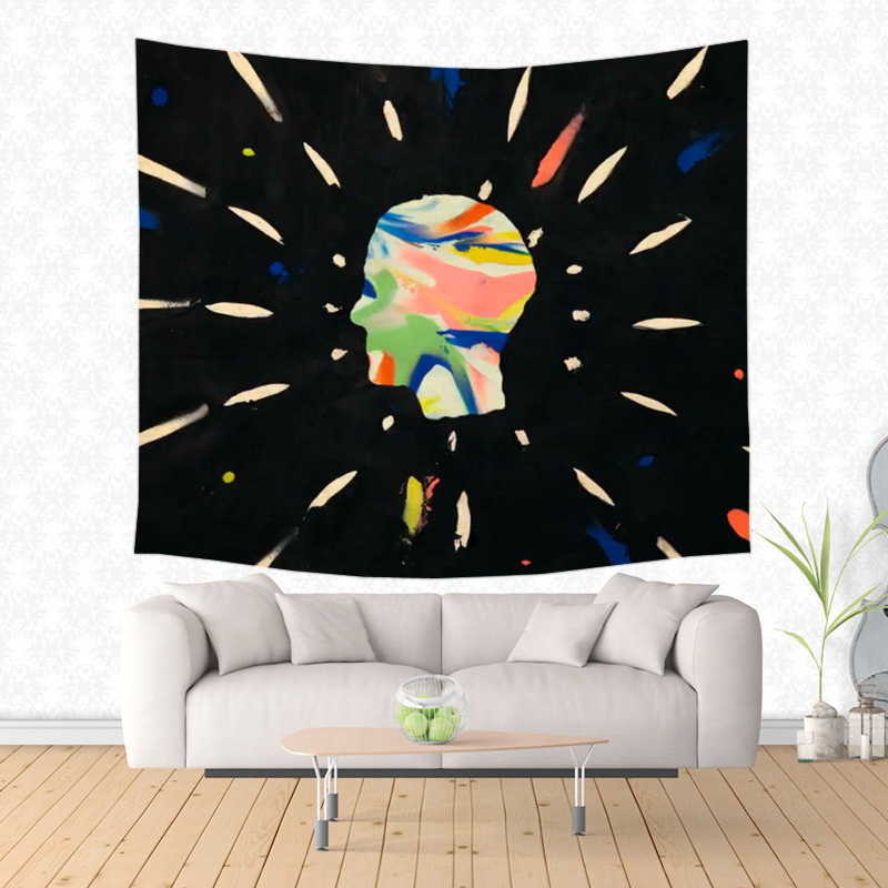 Tame Impala Pattern Tapestry Decorative Wall Hanging Carpet Bedding Outlet Door Curtain Textiles 210609