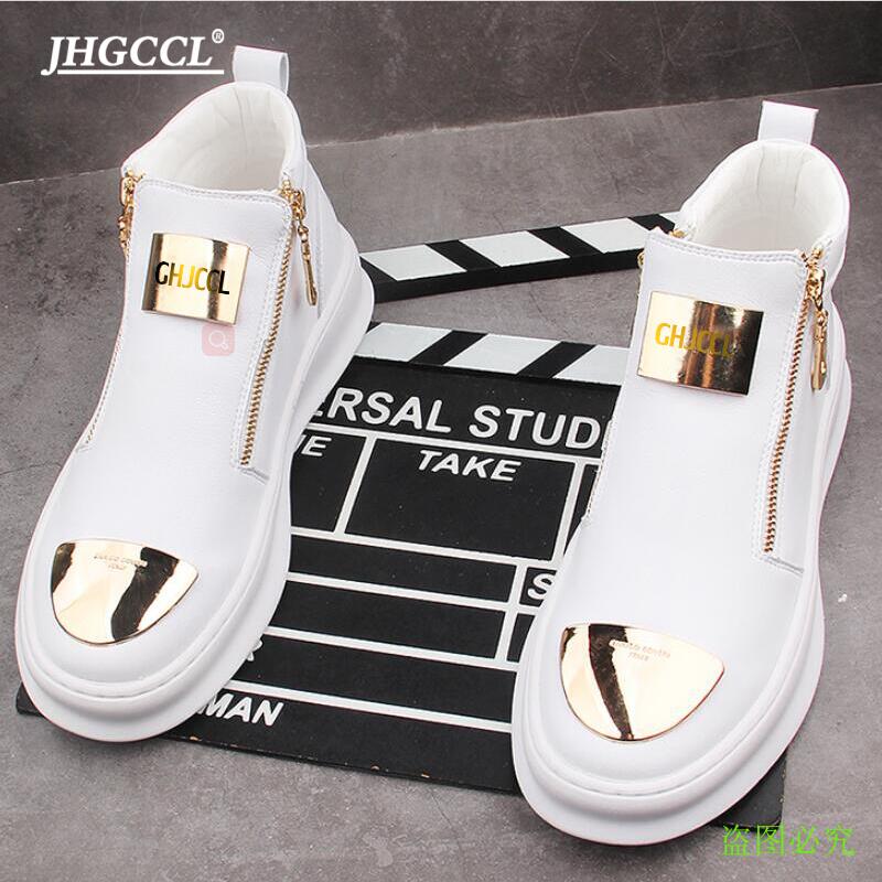 NEW style of men's boots high-top casual shoes versatile high-bang sports dance comfortable Ankle Roman Cowboy mafu Motorcycle Work & Safet boot 