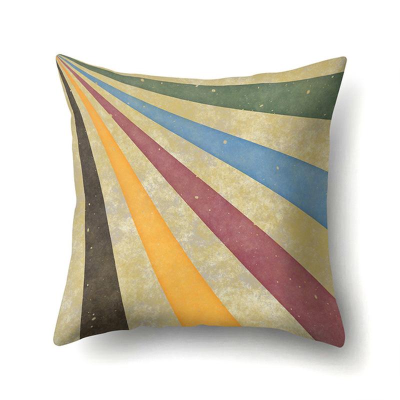 Twill Pattern Pillowcase, Square Linen Pillowcase, Bedroom Decorative Pillowcase for Home Hotel Car, Size 45cmx45cm. Pillow Case