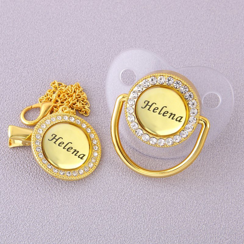 Personalized Any Name BlingBling Transparent Pacifier And Clip Chupete de bebe Newborn Kid Feeding BPA Free For Baby Shower Gift 210226
Personalized Any Name BlingBling Transparent Pacifier And Clip Chupete de bebe Newborn Kid Feeding BPA Free For Baby Shower Gift 210226