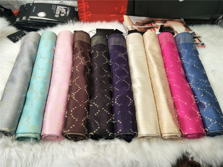 Luxury Cotton Scarf All Seasons Fashion Shiny Pure Yarn-dyed Scarfs Gold Thread Long Scarves 180x70Cm with label, Blue;gray
Luxury Cotton Scarf All Seasons Fashion Shiny Pure Yarn-dyed Scarfs Gold Thread Long Scarves 180x70Cm with label, Blue;gray