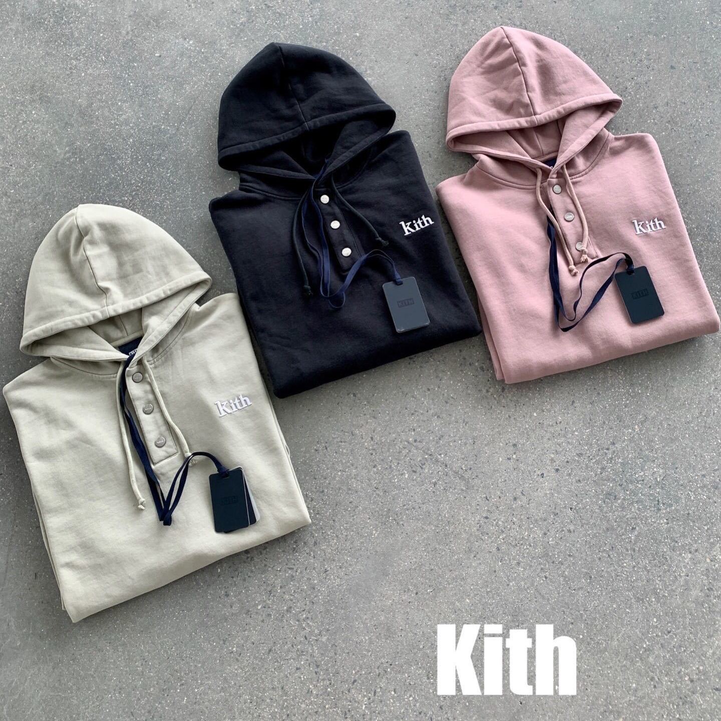 Kith Hooded Sweater Embroidery Logo Pure Cotton Button Round Neck Loose Autumn and Winter Thin Long Sleeve Casual, Black
Kith Hooded Sweater Embroidery Logo Pure Cotton Button Round Neck Loose Autumn and Winter Thin Long Sleeve Casual, Black