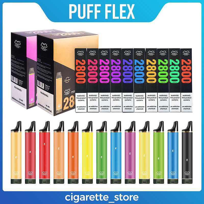 Original Puff Flex 2800 Puffs electronic cigarettes Disposable Bars Vape Pen 1500mAh Battery Pods Cartridge Pre Filled Vaporizers Portable V
Original Puff Flex 2800 Puffs electronic cigarettes Disposable Bars Vape Pen 1500mAh Battery Pods Cartridge Pre Filled Vaporizers Portable V