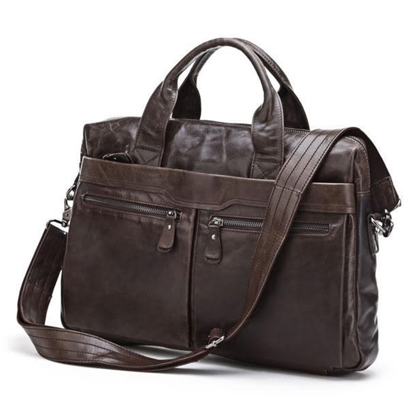 Fashion Portfolio Men Genuine Leather Briefcase Business Bag Leather Men Laptop Briefcase Male Shoulder bag messenger
Fashion Portfolio Men Genuine Leather Briefcase Business Bag Leather Men Laptop Briefcase Male Shoulder bag messenger