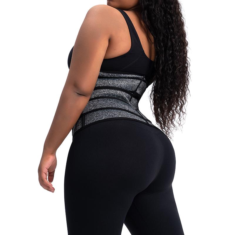 YBFDO 2021New Waist Trainer Corset Women corset zipper threerow belt sports waist training device bodysuit slimming tight belt