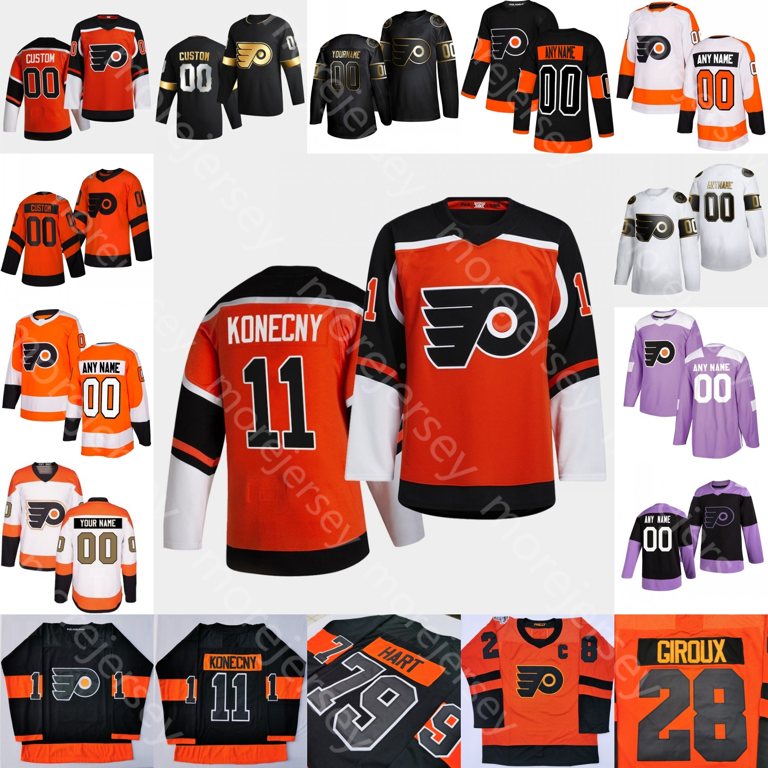 2021 Philadelphia Flyers Ice Hockey Jersey Sean Couturier Claude Giroux Gostisbehere Hart Konecny Provorov James van Riemsdyk Voracek Hayes, Salute to service
2021 Philadelphia Flyers Ice Hockey Jersey Sean Couturier Claude Giroux Gostisbehere Hart Konecny Provorov James van Riemsdyk Voracek Hayes, Salute to service