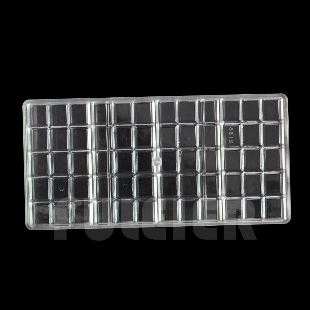 12 6 06cm polycarbonate chocolate bar mold DIY baking pastry confectionery tools sweet candy chocolate mould Y2006182275098