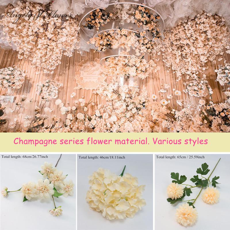 Decorative Flowers & Wreaths Champagne Series Artificial Flower Bouquet Christmas DIY Wedding Decor Home Arrangement Material Pography Props
Decorative Flowers & Wreaths Champagne Series Artificial Flower Bouquet Christmas DIY Wedding Decor Home Arrangement Material Pography Props