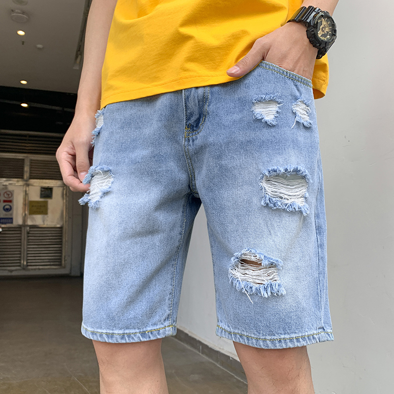 2021 New Short Jeans Men Summer Fashion High Quality Elastic Casual Broken Hole Breathable Stright Denim Shorts Homme Streetwear 1380, Blue
2021 New Short Jeans Men Summer Fashion High Quality Elastic Casual Broken Hole Breathable Stright Denim Shorts Homme Streetwear 1380, Blue