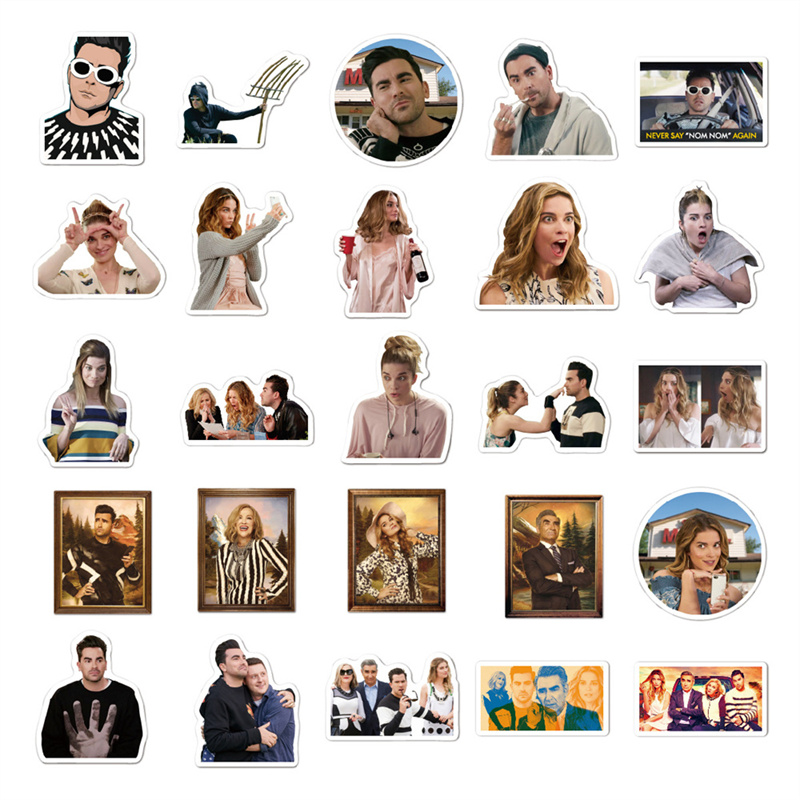 NEW Motorcycle Rich Poor Roads TV Star Stickers 50pcs/Set American Dream Graffiti PVC Decals For Laptop Helmet Car Luggage Fridge Phone Case Scooter G