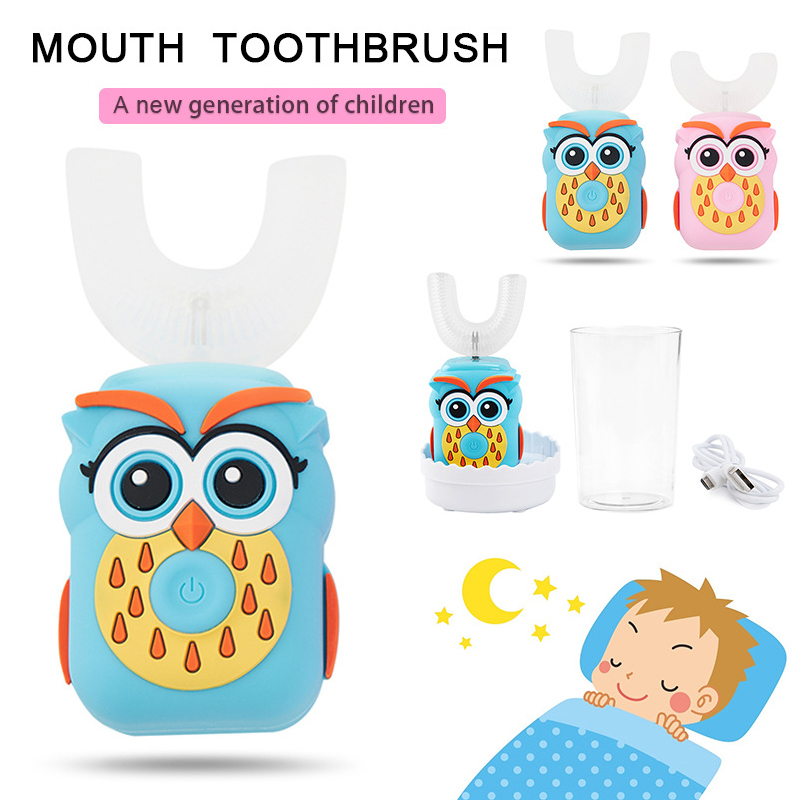 Electric Toothbrush Kids 3 Modes Rechargeable U-Shaped 360-Degree Sonic Intelligent Automatic Cartoon Children's Toothbrush Gift
Electric Toothbrush Kids 3 Modes Rechargeable U-Shaped 360-Degree Sonic Intelligent Automatic Cartoon Children's Toothbrush Gift