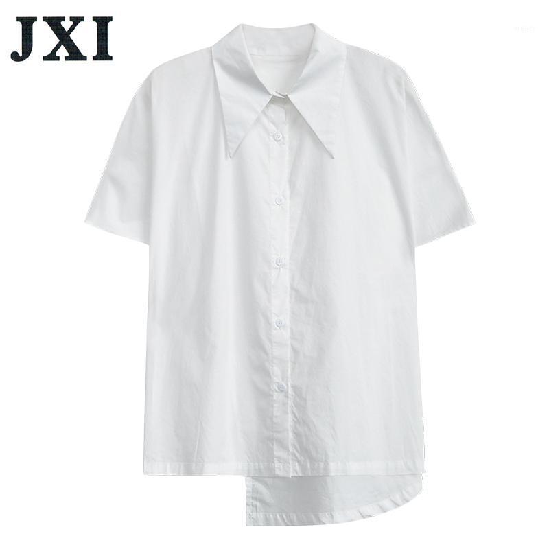 Women's Blouses & Shirts JXI Chic 2021 Women White Back Pleated Split Big Size Blouse Lapel Long Sleeve Loose Fit Shirt Fashion Tide Spring, As the picture
Women's Blouses & Shirts JXI Chic 2021 Women White Back Pleated Split Big Size Blouse Lapel Long Sleeve Loose Fit Shirt Fashion Tide Spring, As the picture