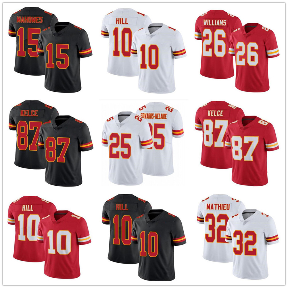 87 Travis Kelce 15 Patrick Mahomes 10 Tyreek Hill Football Jersey Kansas City Chief Tyrann Mathieu 25 Clyde Edwards-Helaire Derrick Thomas Mecole men women kids, As shown in illustration
87 Travis Kelce 15 Patrick Mahomes 10 Tyreek Hill Football Jersey Kansas City Chief Tyrann Mathieu 25 Clyde Edwards-Helaire Derrick Thomas Mecole men women kids, As shown in illustration