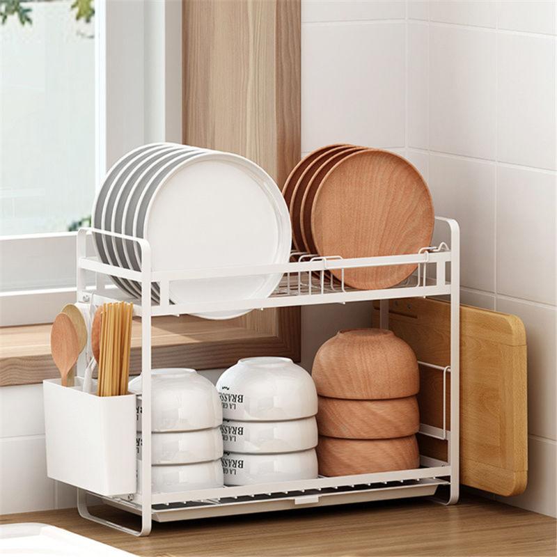 

Stainless Steel Sink Drain Rack Bowls Plate Shelves Holder Kitchen Supplies Storage Sink Dish Rack Drainer Accessories Organizer