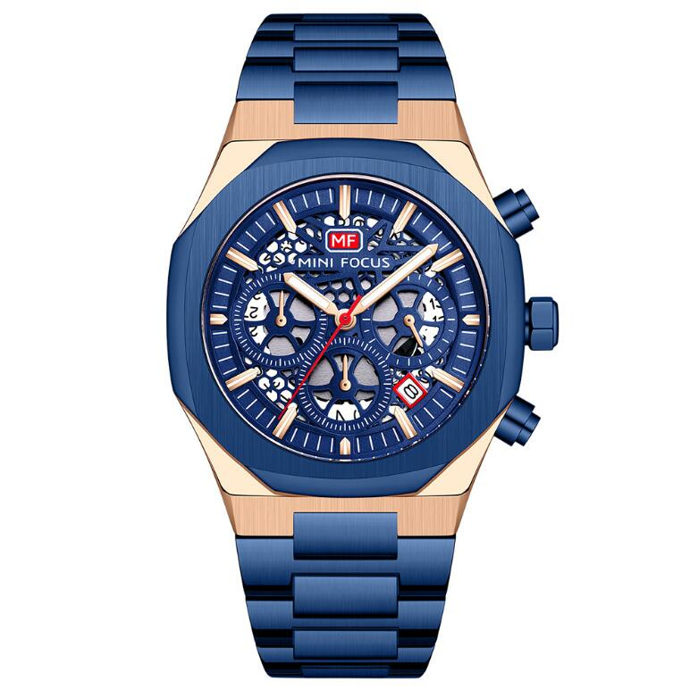 Mens Watches Chronograph Stainless Steel Waterproof Date Analog Quartz Watch Business Casual Fashion Wrist Watches for Men, Gifts, Blue
Mens Watches Chronograph Stainless Steel Waterproof Date Analog Quartz Watch Business Casual Fashion Wrist Watches for Men, Gifts, Blue
